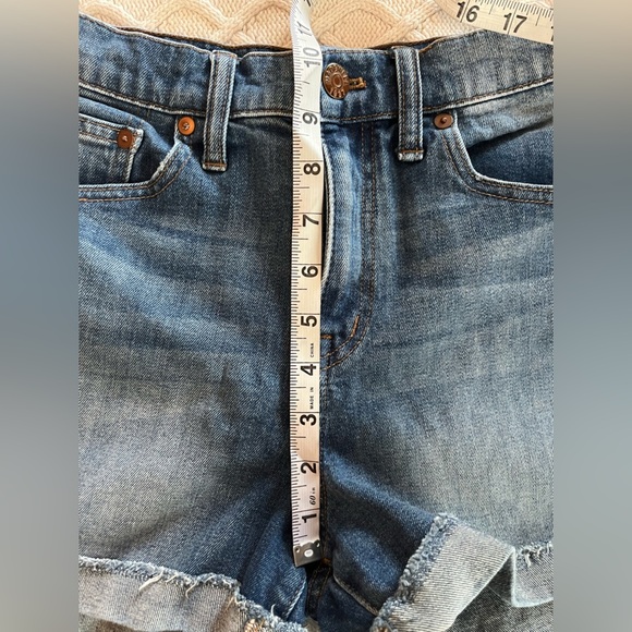 Madewell Medium Wash Denim Cuffed Shorts Women’s Size 26 - Picture 12 of 12